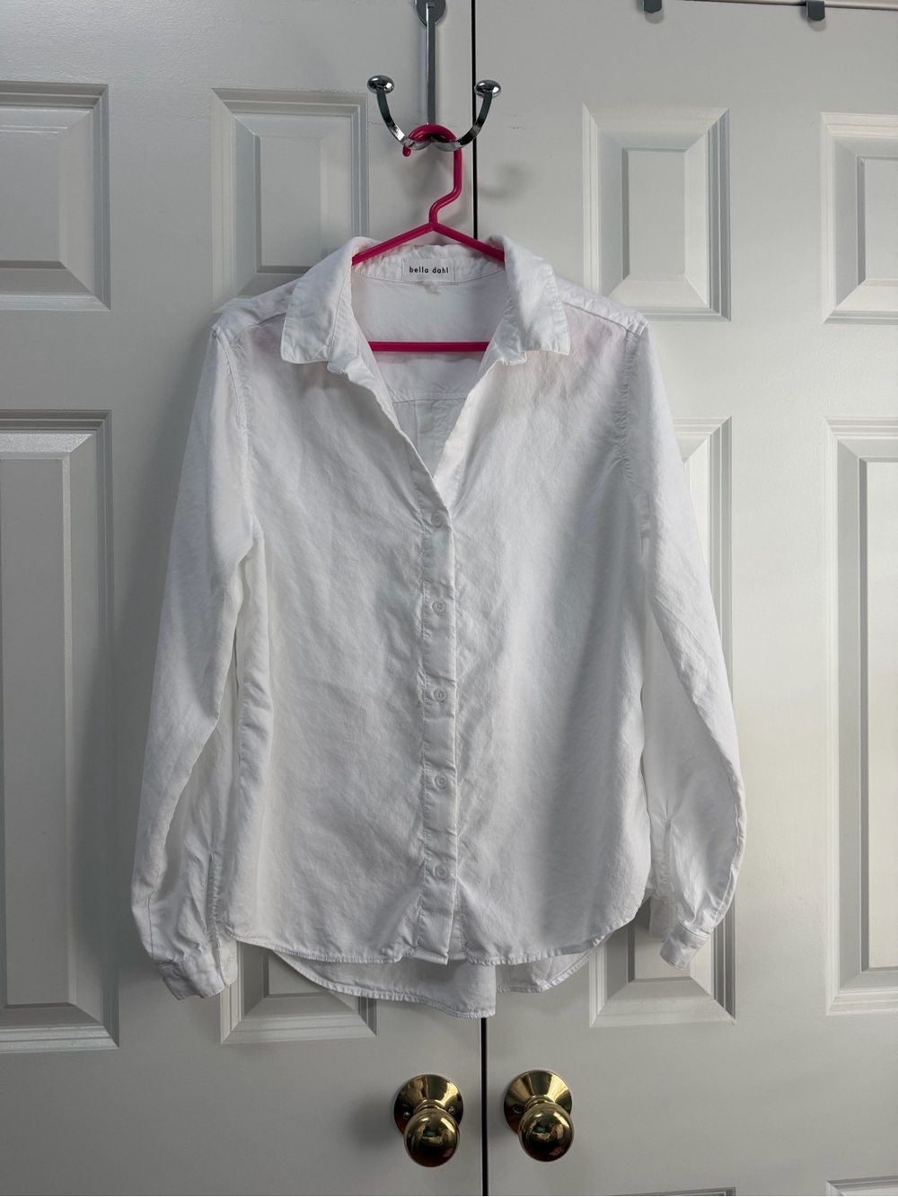 Bella Dahl White Button-Front Collared Shirt